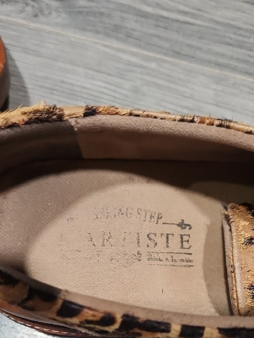 La'Artiste Libby Leopard Print Calfhair Leather Casual Sneakers - Picture 2 of 11
